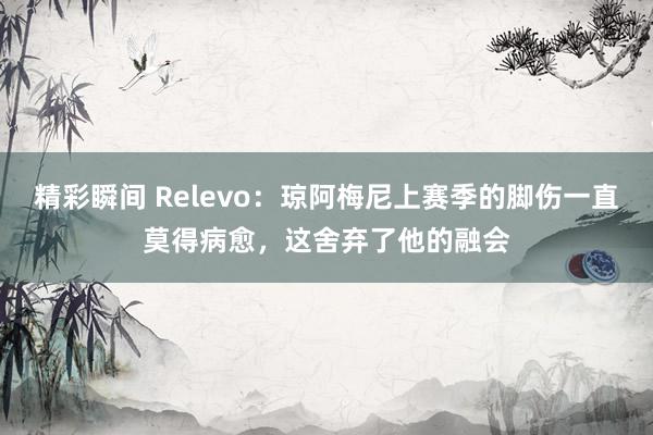 精彩瞬间 Relevo：琼阿梅尼上赛季的脚伤一直莫得病愈，这舍弃了他的融会